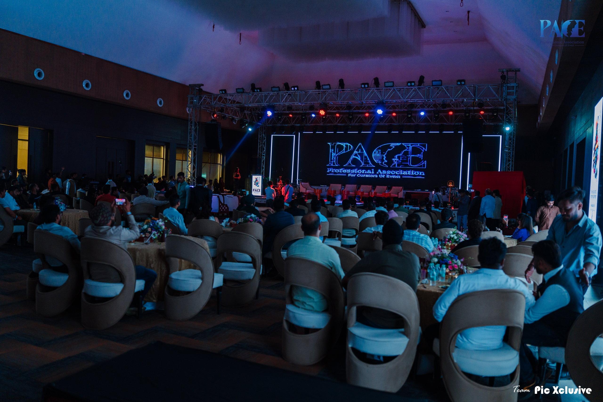 PACE Horizon flagship event hall, stage, and audience