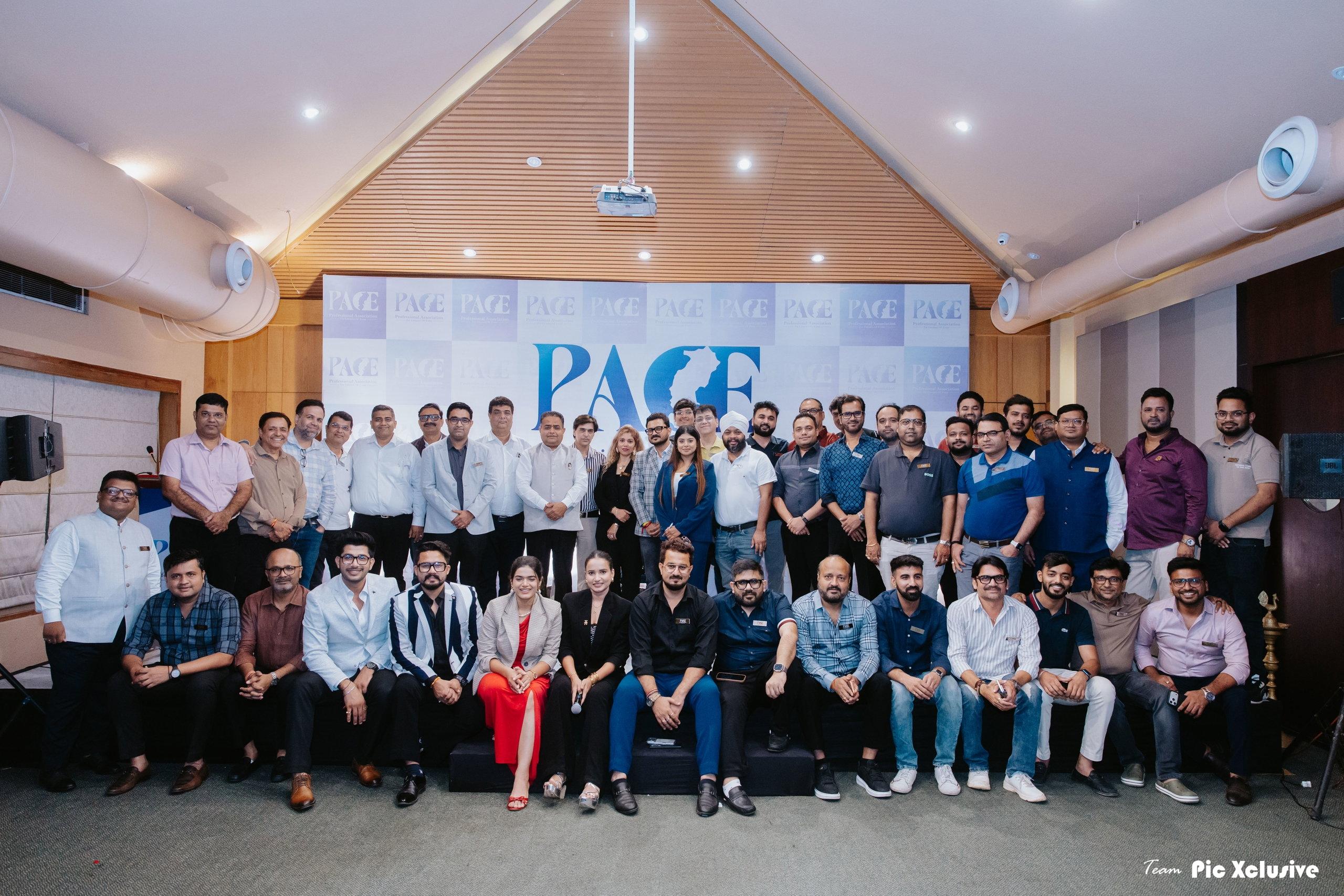 PACE professionals gathered at an industry event